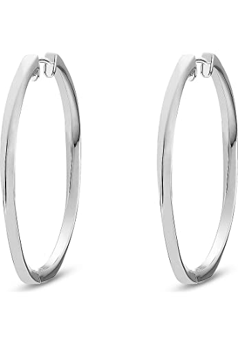 JETTE Damen-Creolen 925er Silber rhodiniert One Size, Silber 85713477