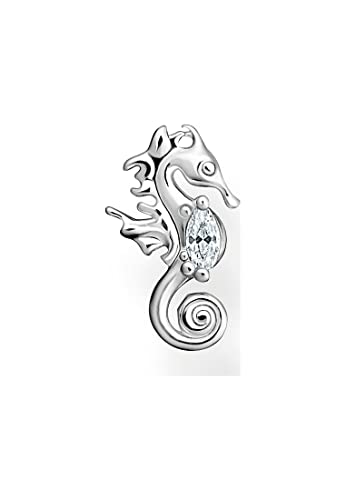 Thomas Sabo Einzel-Ohrstecker im Seepferdchen-Design aus Sterlingsilber mit Zirkonia in der Farbe Silber, H2236-051-14