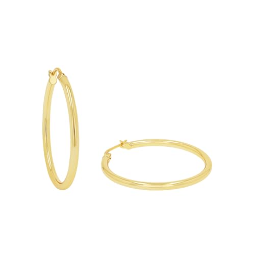 s.Oliver Creolen 925 Sterling Silber Damen Ohrschmuck, 3 cm, Silber, Kommt in Schmuck Geschenk Box, 2038988