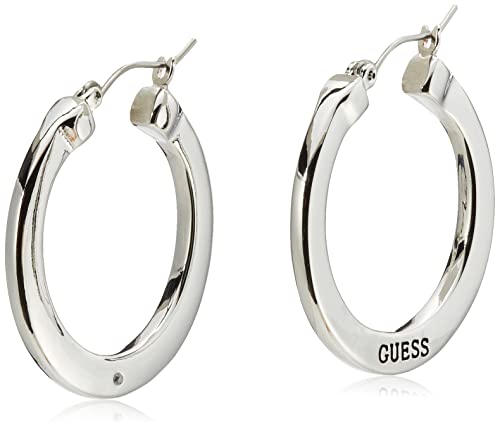 GUESS Basic Logo Creolen Ohrringe, S, Metall, No_Stone