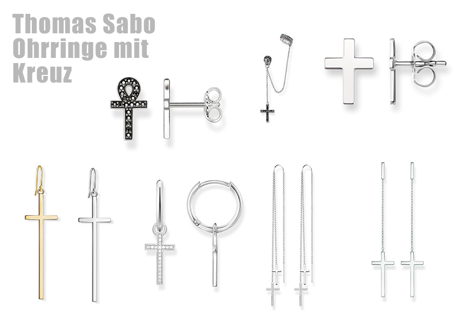 Thomas Sabo Ohrringe mit Kreuz